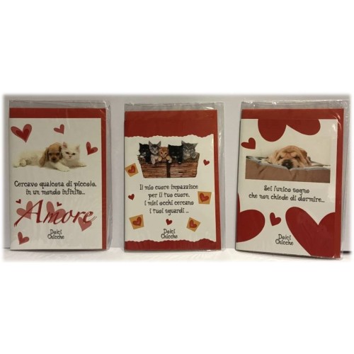 Biglietto auguri Love classico Animal