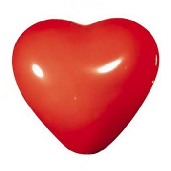 Palloncini lattice cuore rosso 5" Cm. 12 - Confezione 100 pezzi
