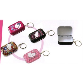 Portachiavi con scatolina rettangolare Hello Kitty