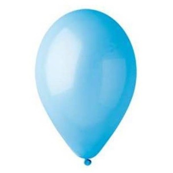 Palloncini lattice monocolore 9" Cm. 25 Celeste - Blister 20 pezzi 2