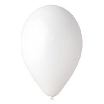 Palloncini lattice monocolore 9" Cm. 25 Bianco - Blister 20 pezzi 2