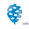 Palloncini lattice monocolore High Quality 11" Cm. 30 Nuvolette celeste - Confezione 50 pz