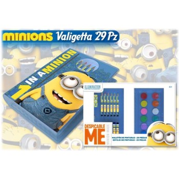 Set da disegno Minions in scatola regalo 29 pezzi