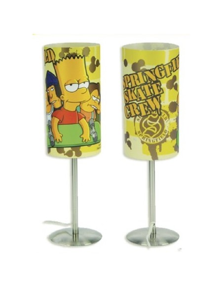 Lampada da tavolo cilindro Bart Simpson skate
