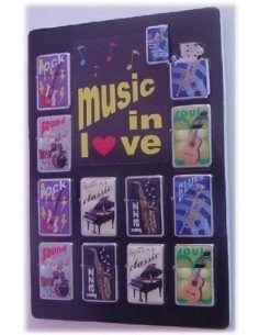 Accendino tipo zippo Music