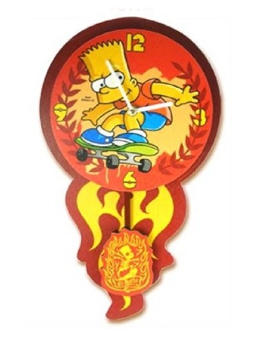 Orologio da parete sagomato con pendolo Bart