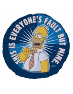 Cuscino tondo peluche Homer Cm. 40