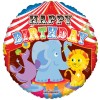 Palloncino mylar rotondo 18" Cm. 45 - Happy Birthday Circus