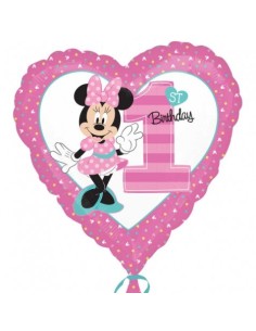 Palloncino mylar sagomato 18" Cm. 45 - 1° Compleanno Minnie
