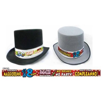 Cappello cilindro 18 anni - Finalmente maggiorenne
