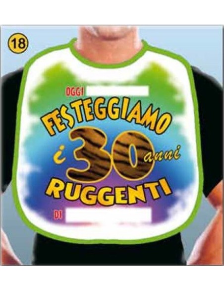 Bavaglione maxi - 30 Anni