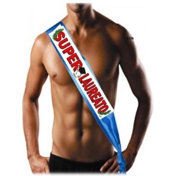 Fascia umoristica in tessuto "Super Laureato"