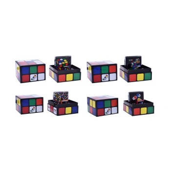 Set regalo Rubik's con portasigarette e accendino in box quadrato
