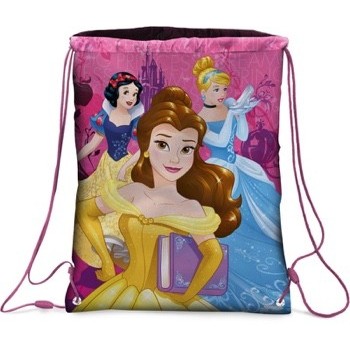 Sacca nylon con laccetti Principesse Cm. 33x43