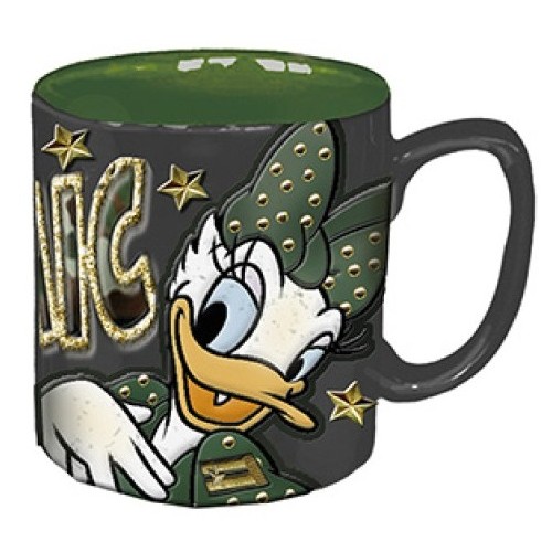 Tazza mug ceramica Paperina militare