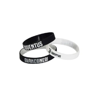 Set 3 braccialetti in silicone FC Juventus