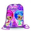 Sacca nylon con laccetti Shimmer and Shine fronte/retro
