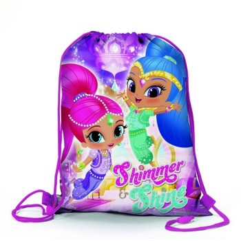 Sacca nylon con laccetti Shimmer and Shine fronte/retro