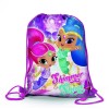 Sacca nylon con laccetti Shimmer and Shine fronte/retro