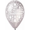 Palloncini lattice grandi Cm. 30 25° Anniversario stampa Globo - Blister 100 pezzi