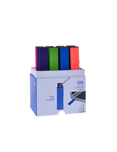 Accendino elettrico ricaricabile USB "Slim color" Champ