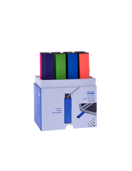 Accendino elettrico ricaricabile USB "Slim color" Champ