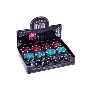 Grinder metallo 3 strati Poker Chips