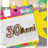 Candelina per torta scritta 30 Anni Cm. 16x3 multicolor