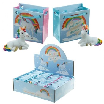 Unicorno resina in bustina regalo Cm. 4