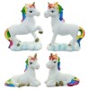 Unicorno resina Arcobaleno Cm. 5
