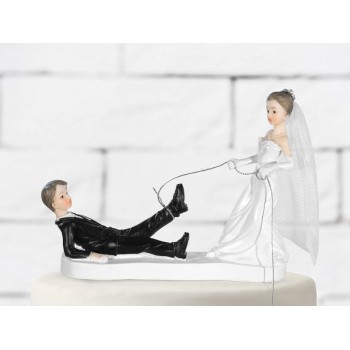 Cake topper resina sposi Cm. 13