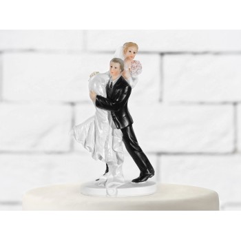 Cake topper resina sposi Cm. 15