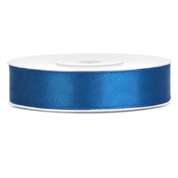 Nastro raso satin 12 Mm / 25 Mt - Blue