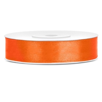 Nastro raso satin 12 Mm / 25 Mt - Arancione