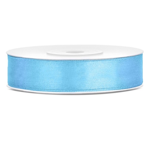 Nastro raso satin 12 Mm / 25 Mt - Sky Blue