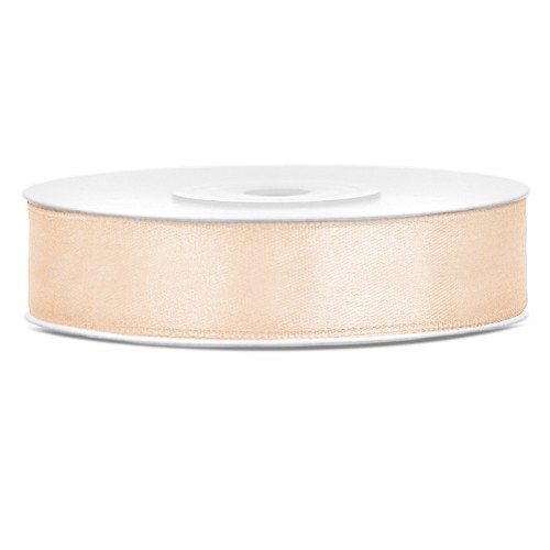 Nastro raso satin 12 Mm / 25 Mt - Crema