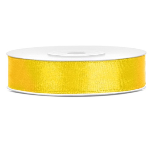 Nastro raso satin 12 Mm / 25 Mt - Giallo