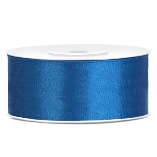Nastro raso satin 25 Mm / 25 Mt - Blu