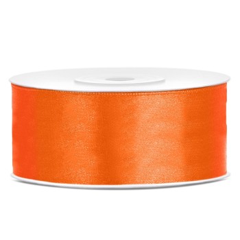 Nastro raso satin 25 Mm / 25 Mt - Arancione