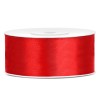 Nastro raso satin 25 Mm / 25 Mt - Rosso
