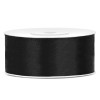 Nastro raso satin 25 Mm / 25 Mt - Nero