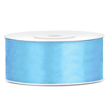 Nastro raso satin 25 Mm / 25 Mt - Sky Blue