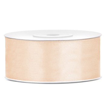 Nastro raso satin 25 Mm / 25 Mt - Crema