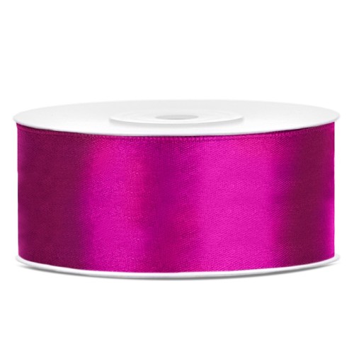 Nastro raso satin 25 Mm / 25 Mt - Fucsia
