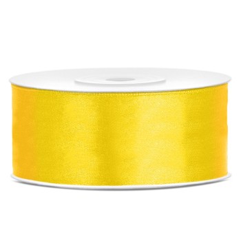 Nastro raso satin 25 Mm / 25 Mt - Giallo