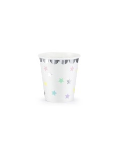 Bicchieri carta "Unicorn Stars" 180 Ml - Blister 6 pezzi