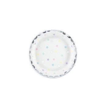 Piatti carta "Unicorn Stars" Cm. 18 - Set 6 pezzi