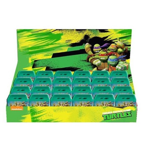Temperino latta quadrato doppio foro Ninja Turtles