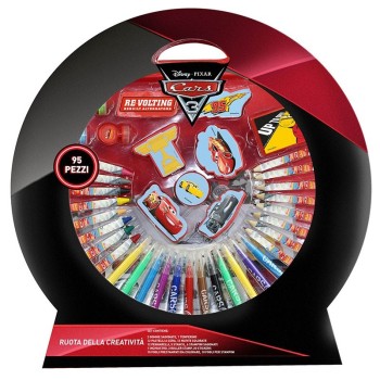 Valigetta colori completa maxi ruota 95 pezzi Cars