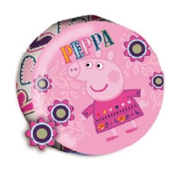 Portaspicci latta tondo con zip Peppa Pig Cm. 7